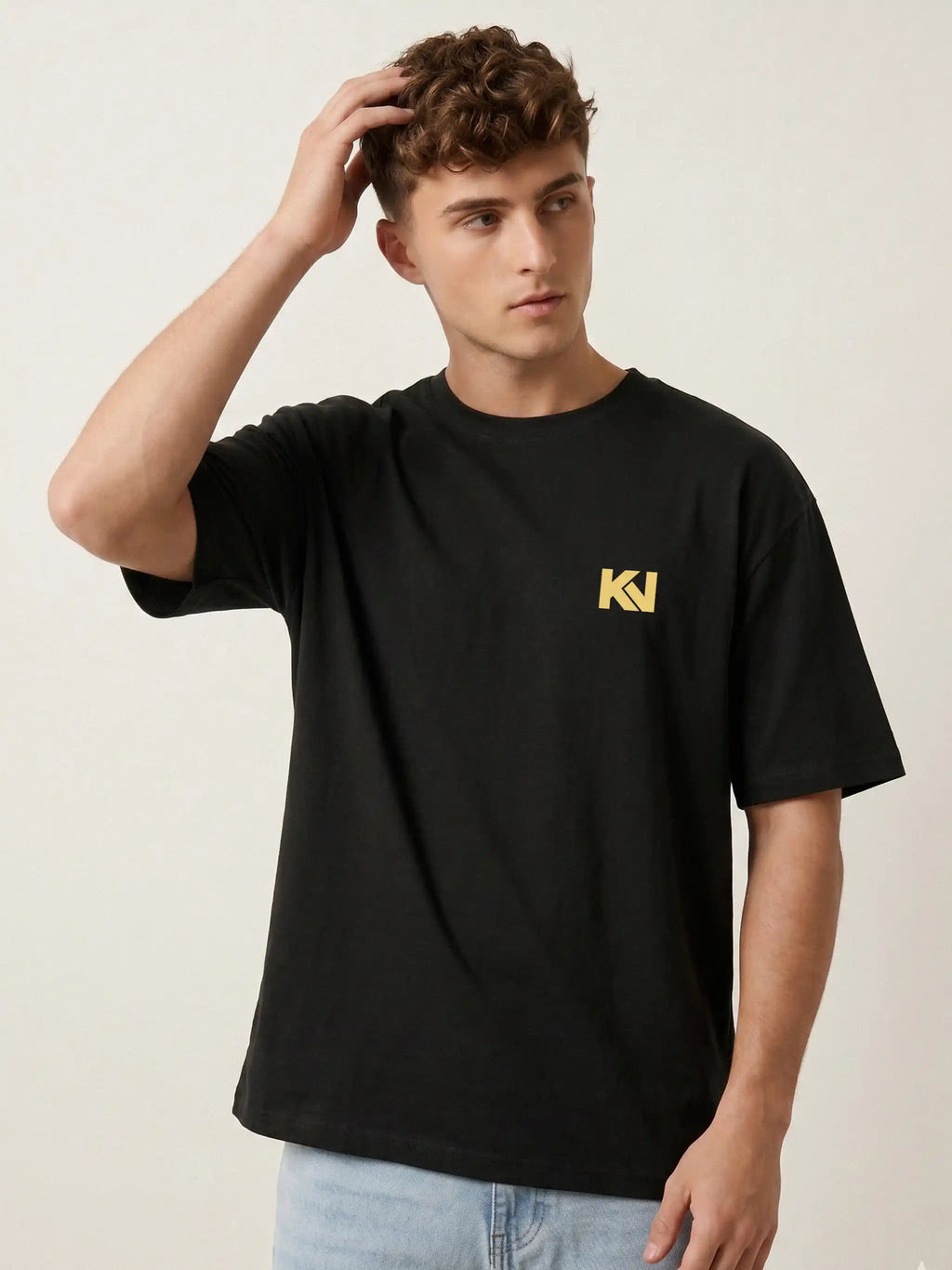 Discipline Graphic Oversized Drop Shoulder Gym & Streetwear Tee