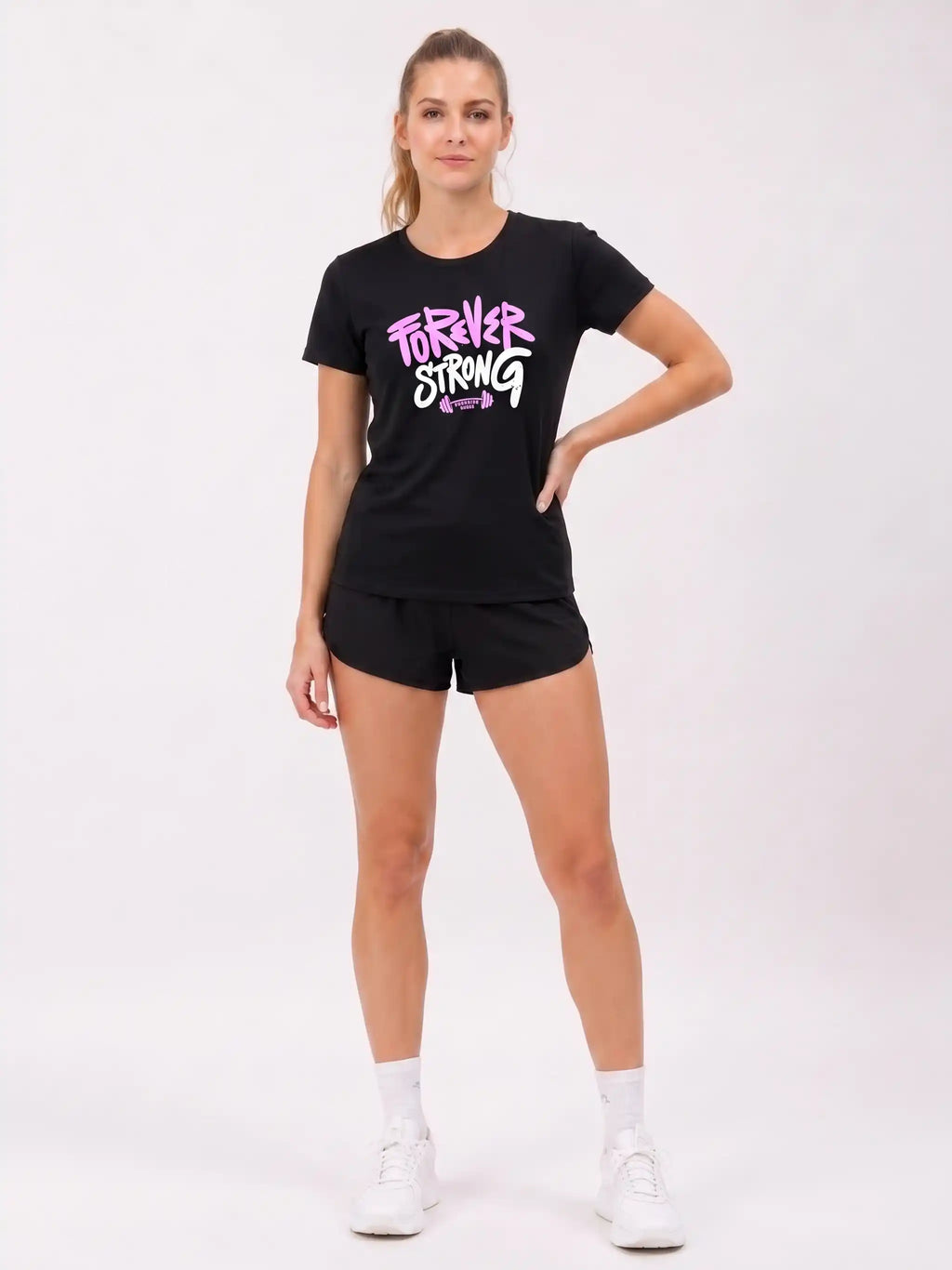 Forever Strong Printed Women's Round Neck Regular Fit T-Shirt