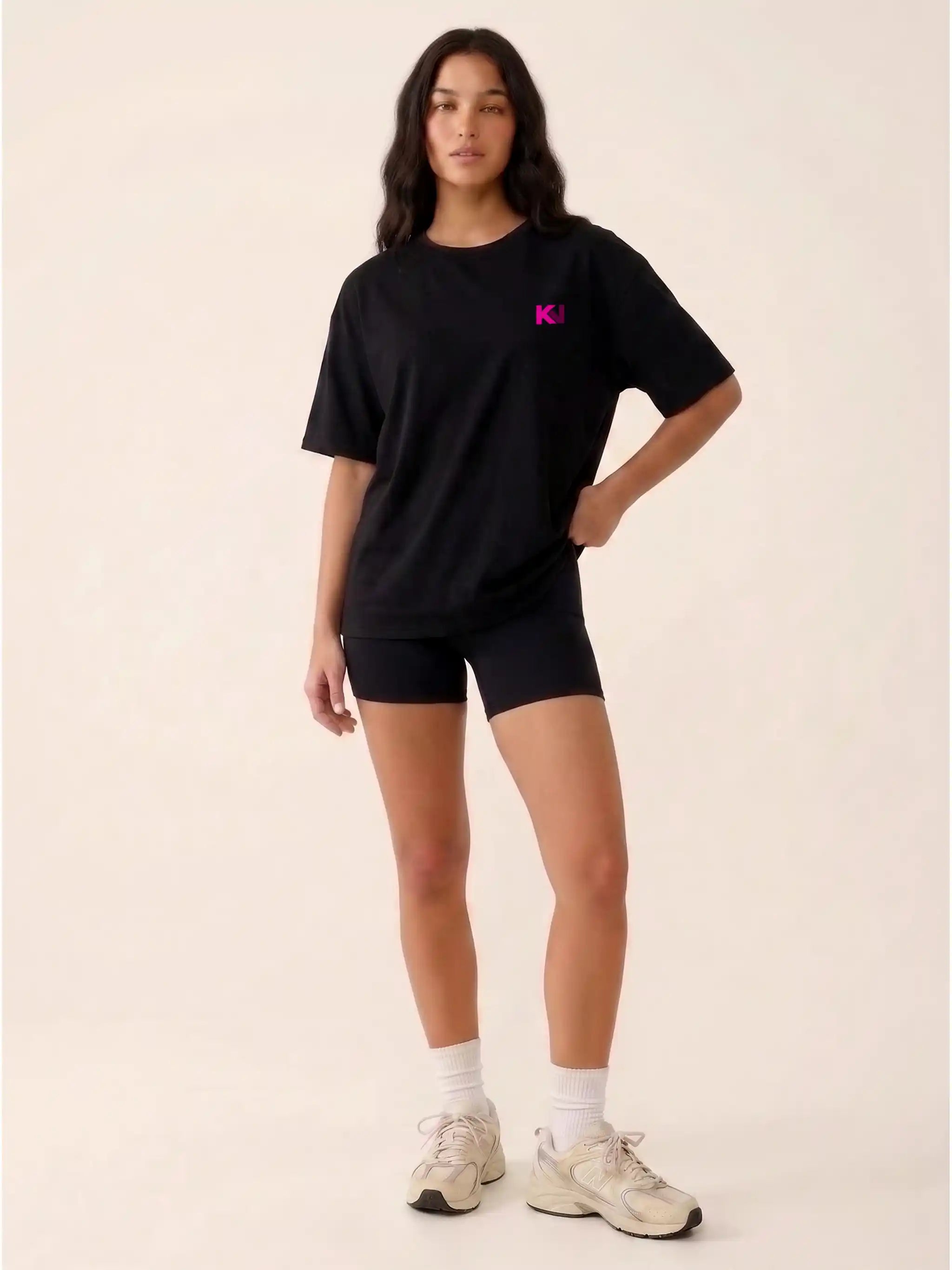 If Not Now When? Gym Oversized Drop Shoulder Motivational Graphic Tee