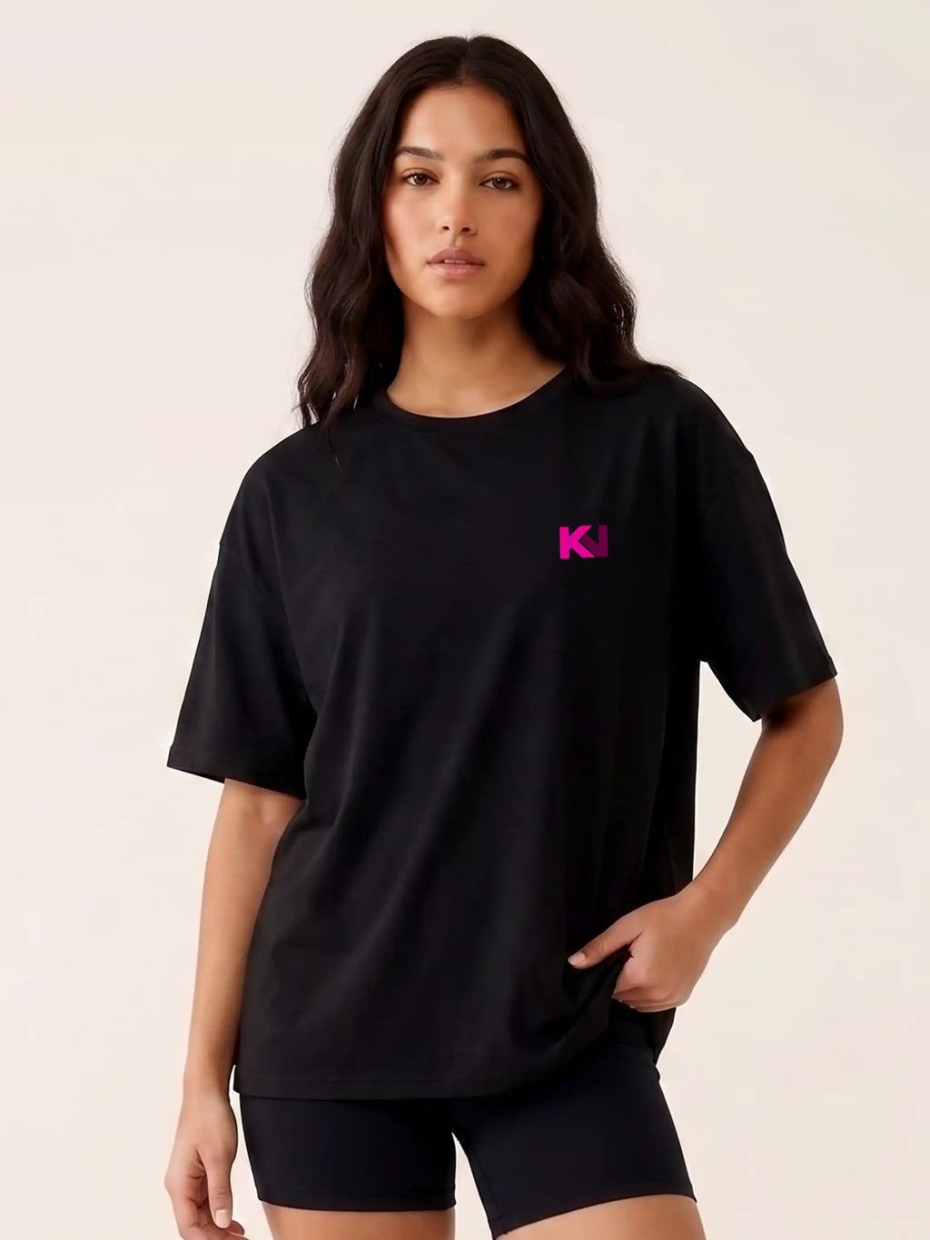 If Not Now When? Gym Oversized Drop Shoulder Motivational Graphic Tee