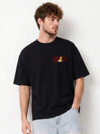Immortal Roman Statue Graphic Drop Shoulder Oversized T-Shirt