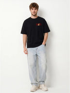 Immortal Roman Statue Graphic Drop Shoulder Oversized T-Shirt
