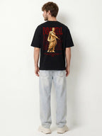 Immortal Roman Statue Graphic Drop Shoulder Oversized T-Shirt