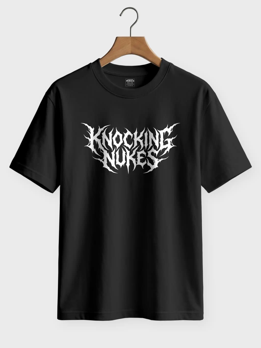 Knocking Nukes Streetwear Printed Round Neck Regular Fit T-Shirt