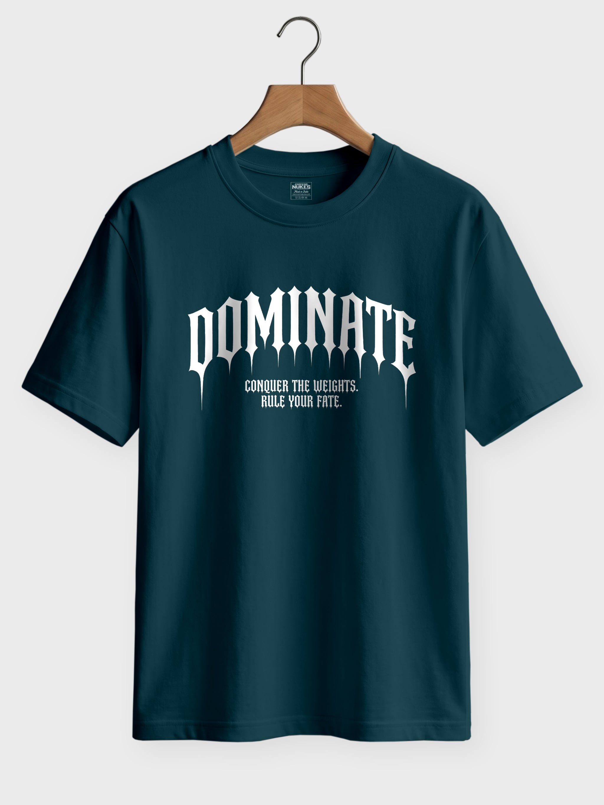 Dominate Graphic Printed Round Neck Regular Fit T-Shirt