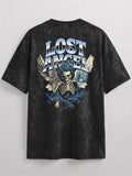Lost Angel Acid Wash Oversized Graphic T-Shirt