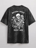 Nature Loves Acid Wash Oversized Graphic T-Shirt