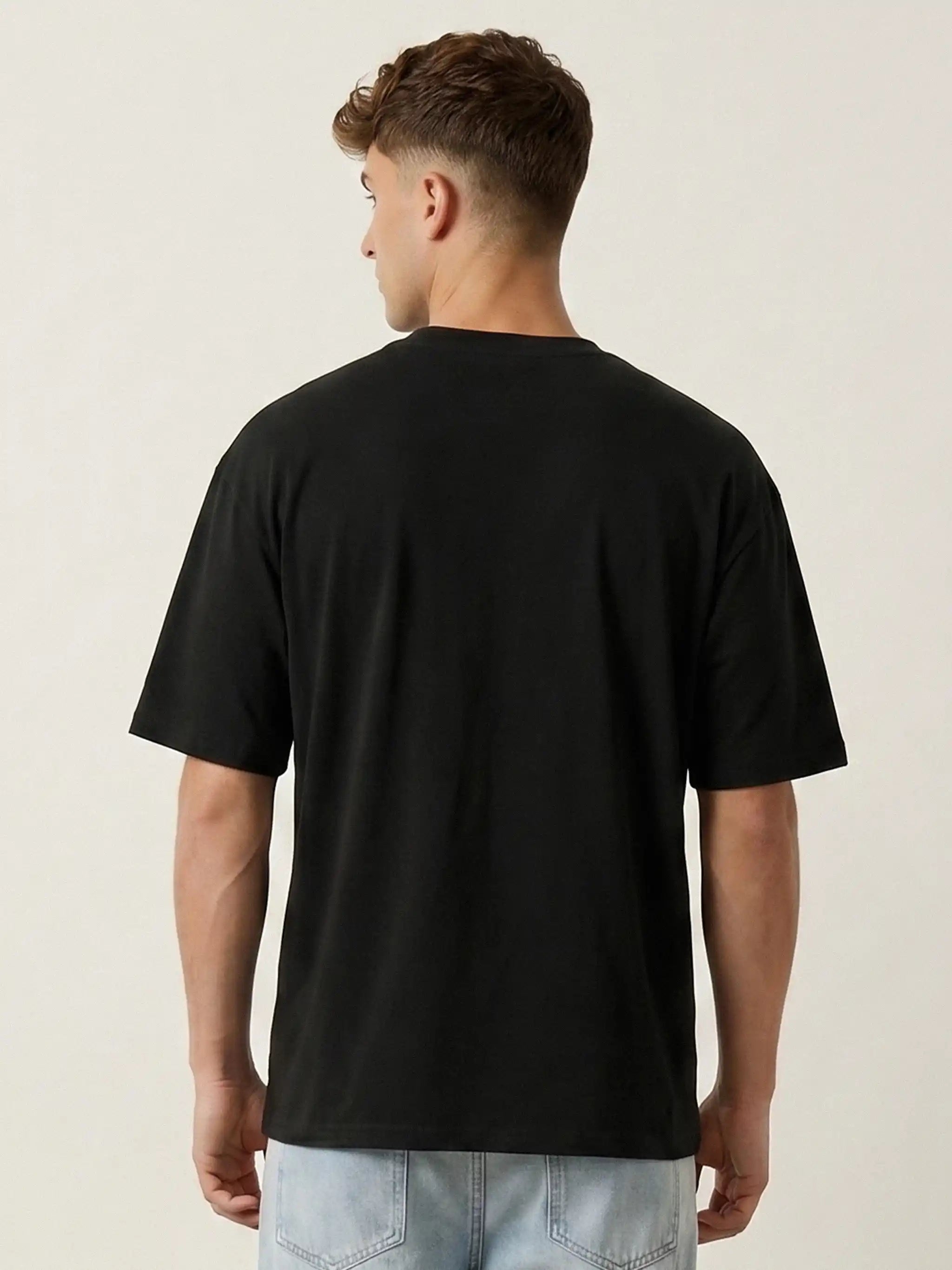 No Excuses Gym Oversized Drop Shoulder Motivational Graphic Tee