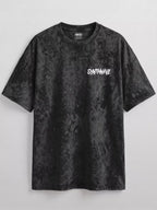 Synthwave Void Gazer Acid Wash Oversized T-Shirt