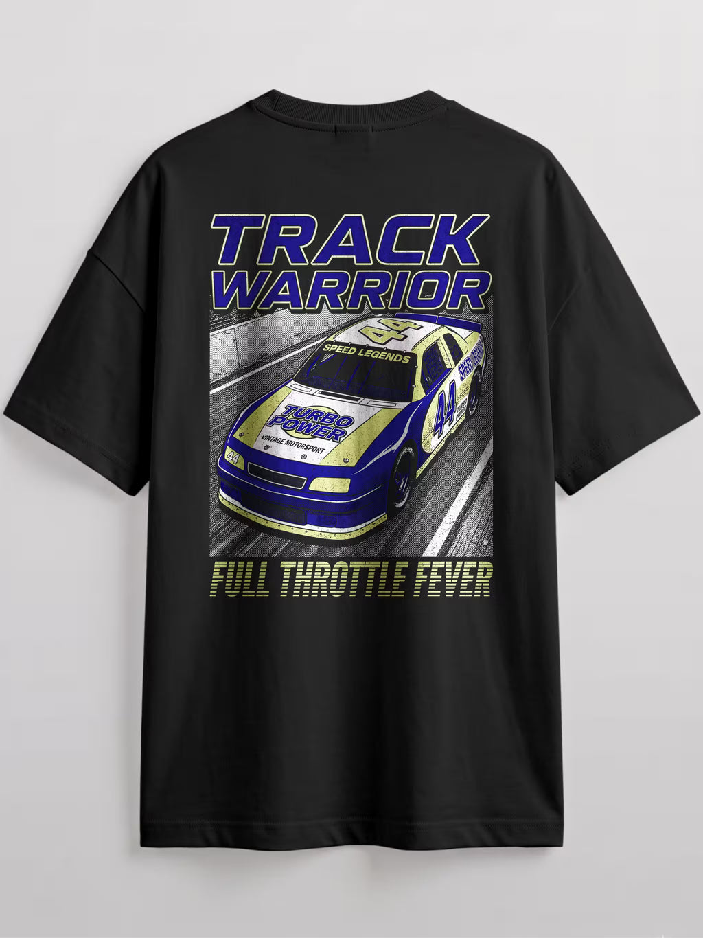 Track Warrior Full Throttle Oversized Graphic T-Shirt