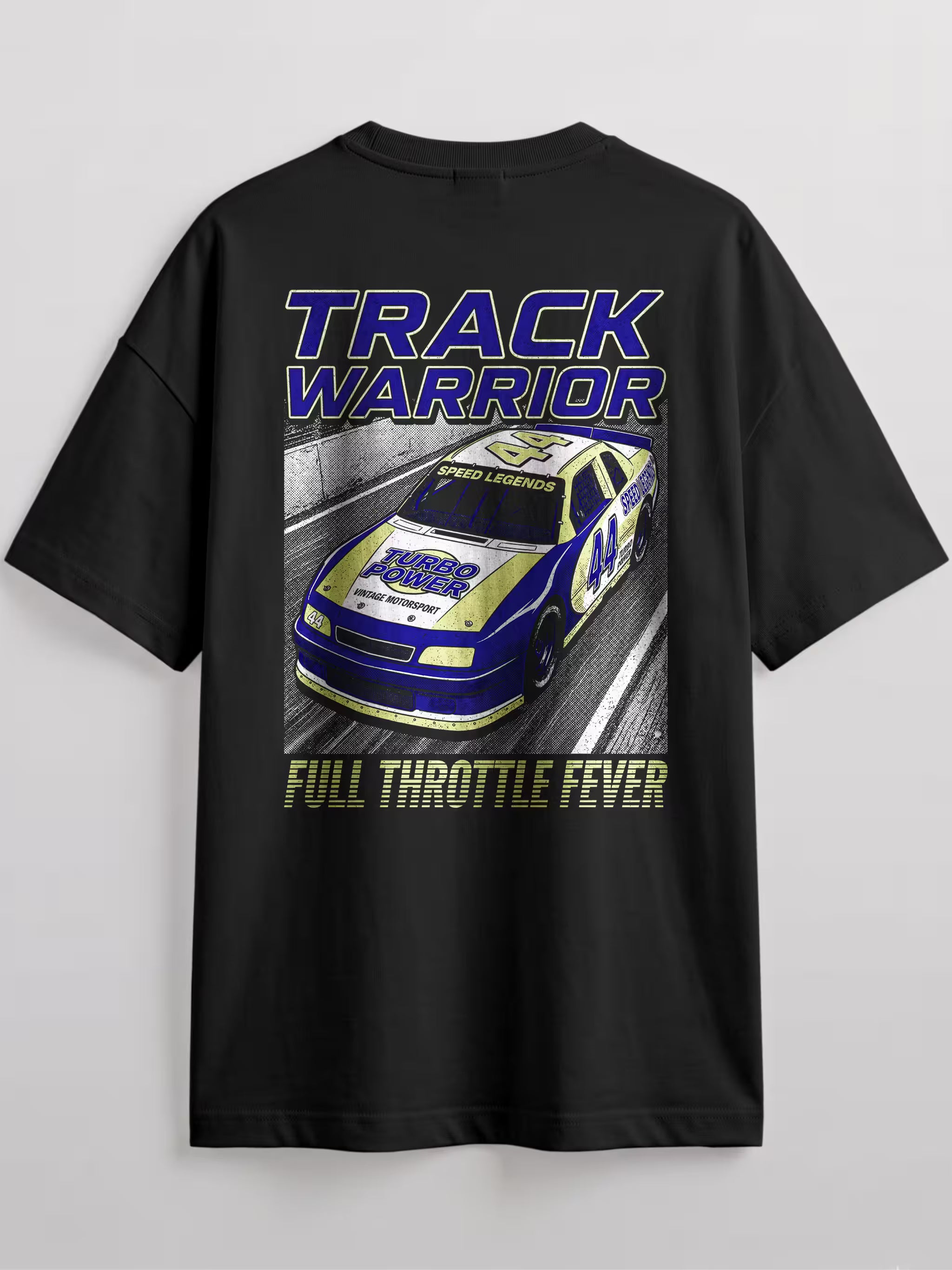 Track Warrior Full Throttle Oversized Graphic T-Shirt