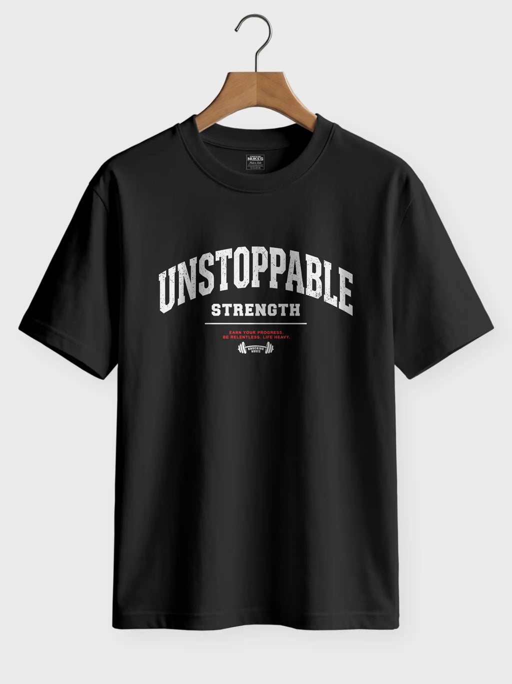 Unstoppable Strength Printed Round Neck Regular Fit T-Shirt