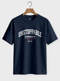 Unstoppable Strength Printed Round Neck Regular Fit T-Shirt