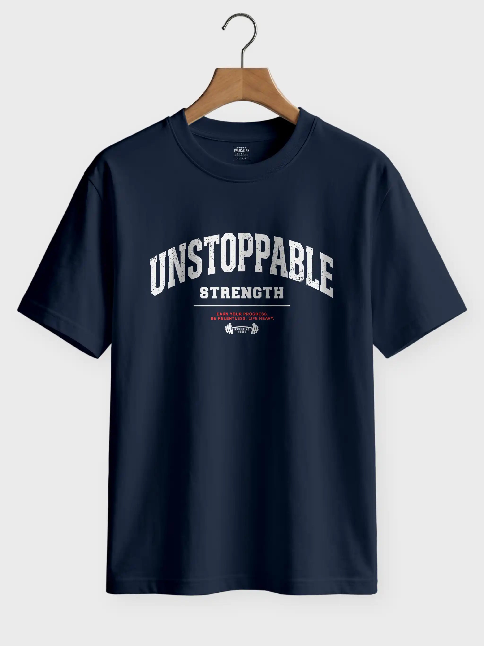 Unstoppable Strength Printed Round Neck Regular Fit T-Shirt
