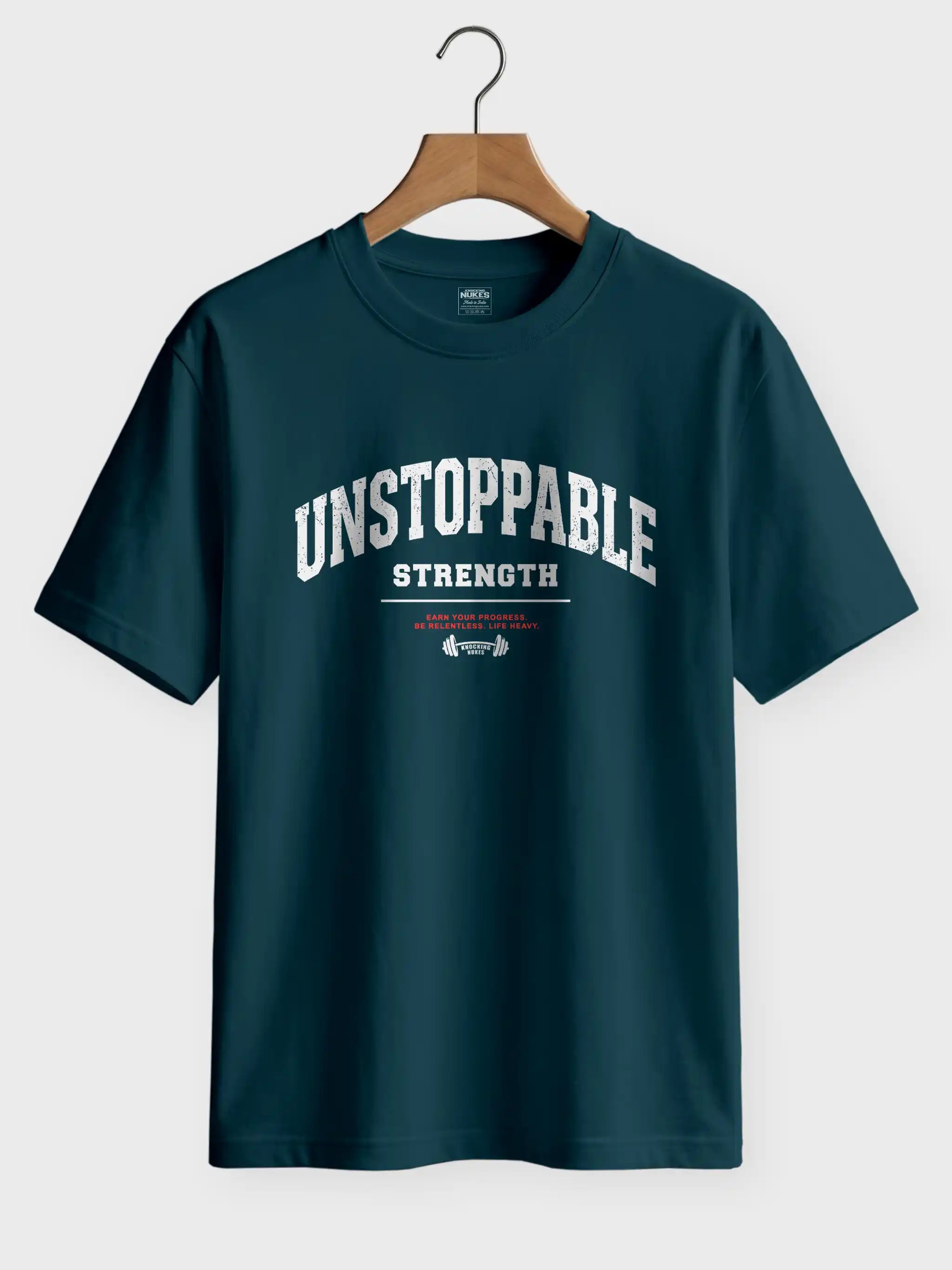 Unstoppable Strength Printed Round Neck Regular Fit T-Shirt